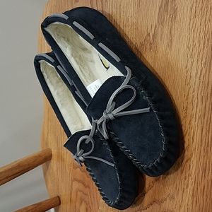 Navy Blue Moccasins